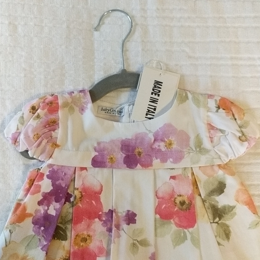 NWT baby Graziella floral dress and pink sweater - Picture 2 of 4
